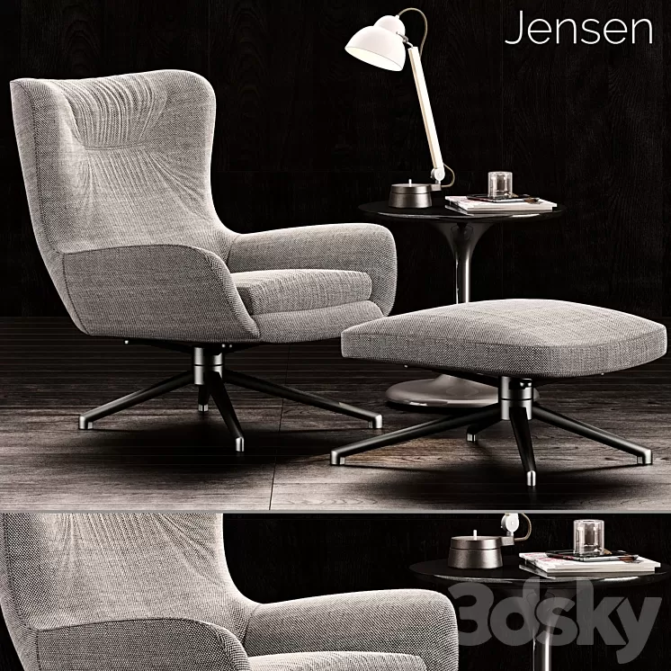 Minotti Jensen Armchair 3D Model