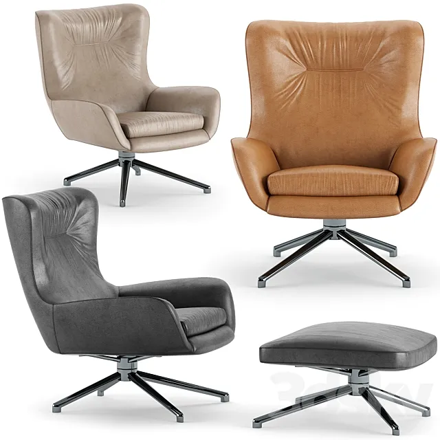 Minotti Jensen Armchair 3D Model