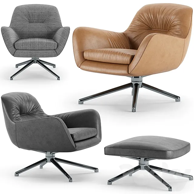 Minotti Jensen Armchair 3D Model