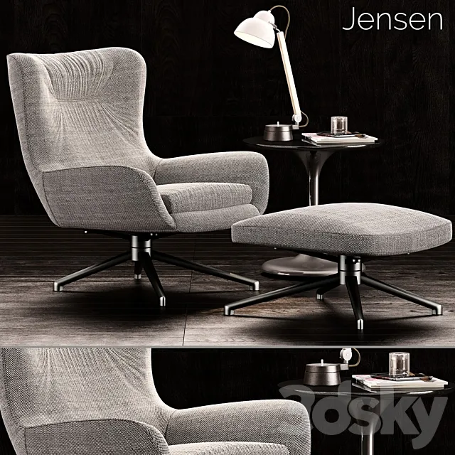 Minotti Jensen Armchair 3DModel