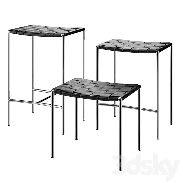 Minotti Klasen Stool 3DModel