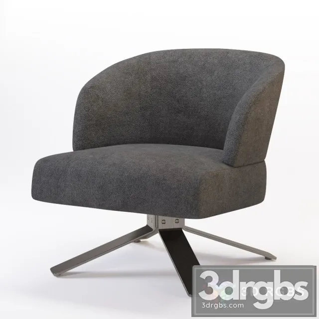 Minotti Kreslo Creed Armchair 3D Model Free