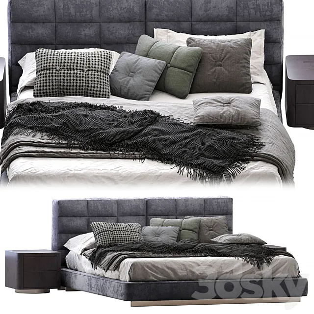 Minotti - Lawrence Bed 2 3DModel