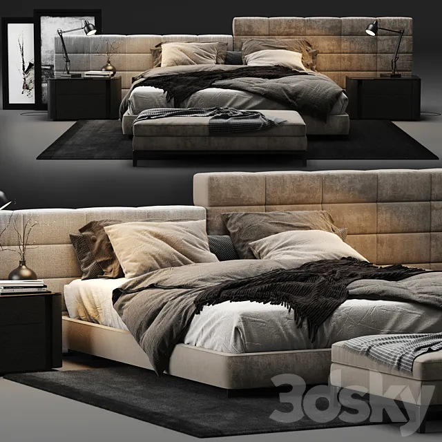 Minotti - Lawrence Bed 3DModel
