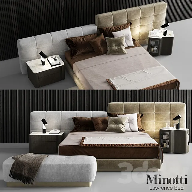 Minotti Lawrence Bed 3DModel