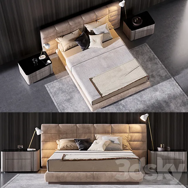 Minotti Lawrence Bed 3DModel