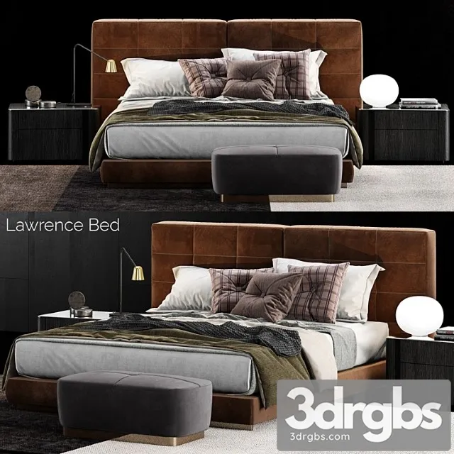 Minotti lawrence bed 4 2 3D Model Free