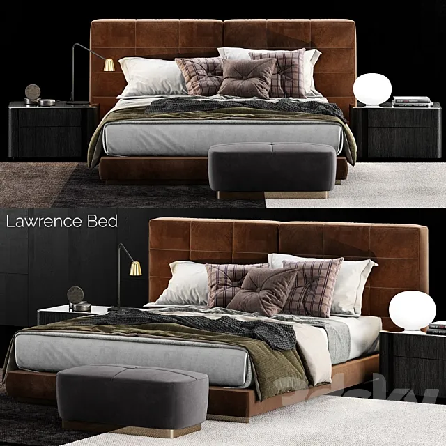 Minotti Lawrence Bed 4 3DModel