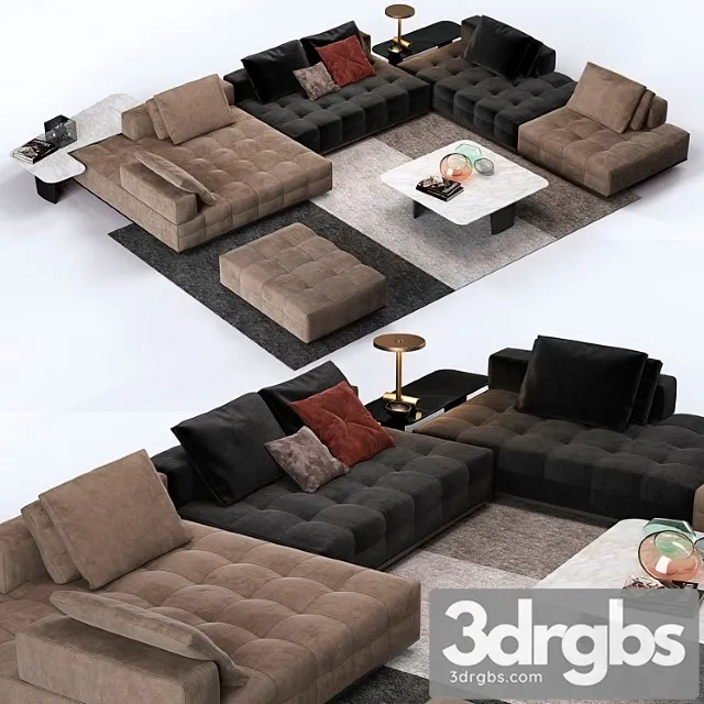 Minotti lawrence clan 2 3D Model Free