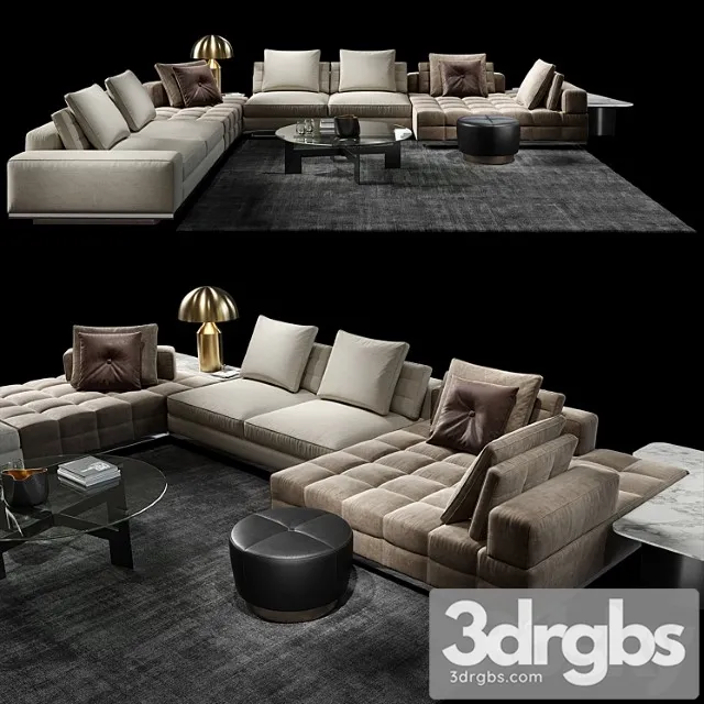 Minotti Lawrence Clan Set 3D Model Free