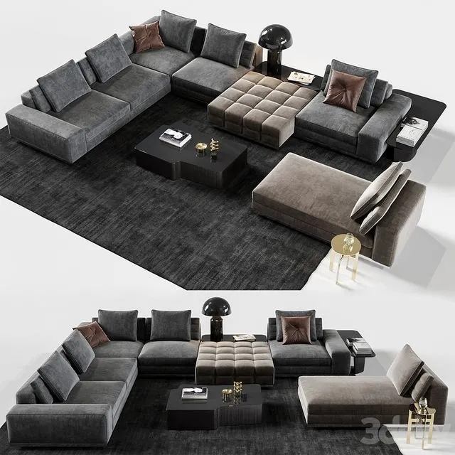 Minotti Lawrence Set 3D Model