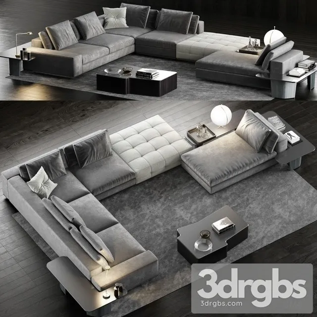 Minotti Lawrence Sofa  03 3D Model Free