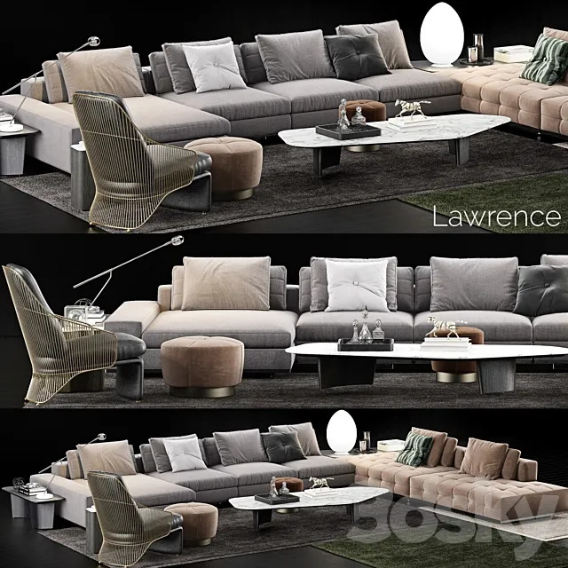 Minotti Lawrence Sofa 3DModel
