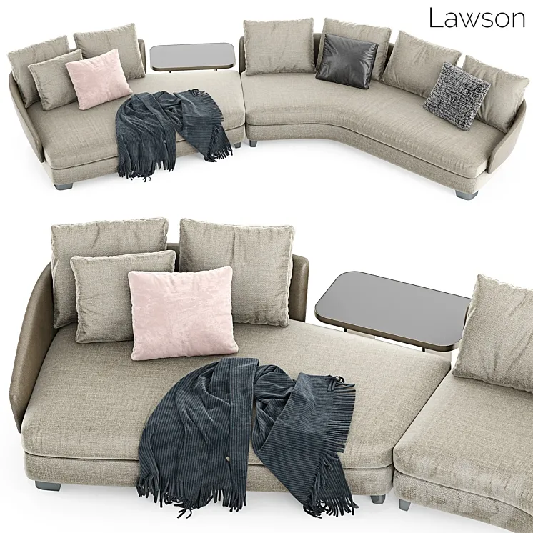 Minotti Lawson Sofa 2 3D Model Free