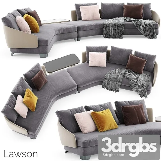 Minotti Lawson Sofa 3 3D Model Free