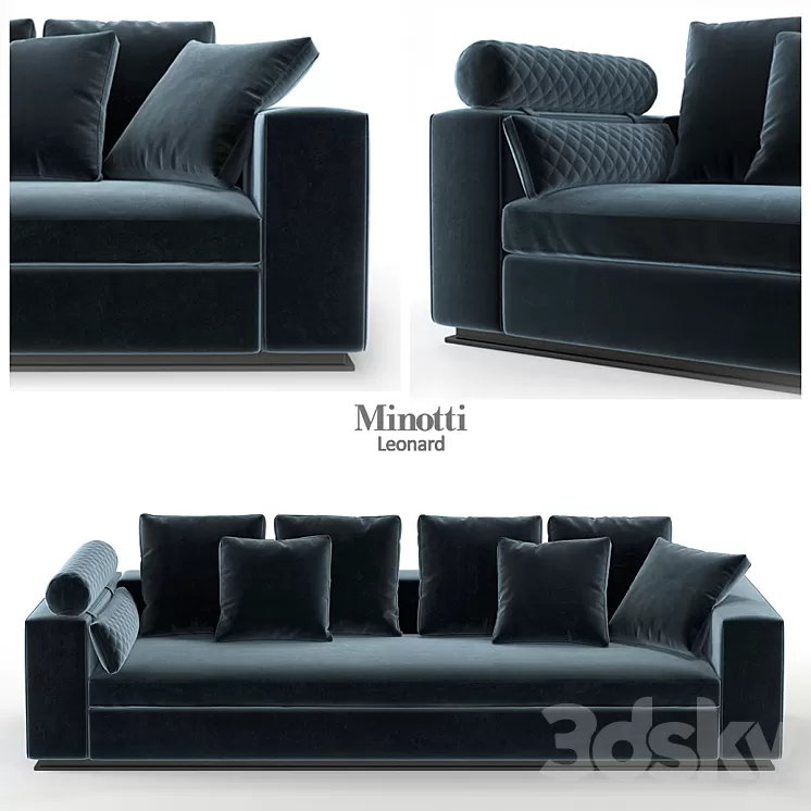 Minotti / Leonard / DIVANO CM 293 3D Model