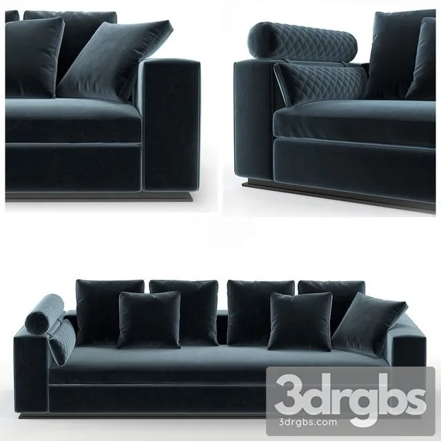 Minotti Leonard Sofa 01 3D Model Free