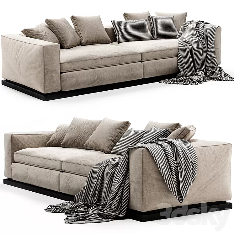 Minotti Leonard Sofa 3D Model Free