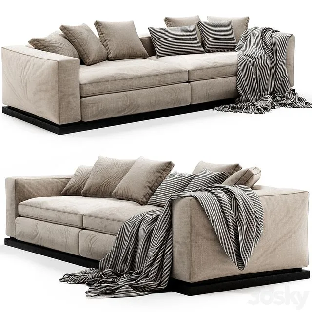 Minotti Leonard Sofa 3D Model