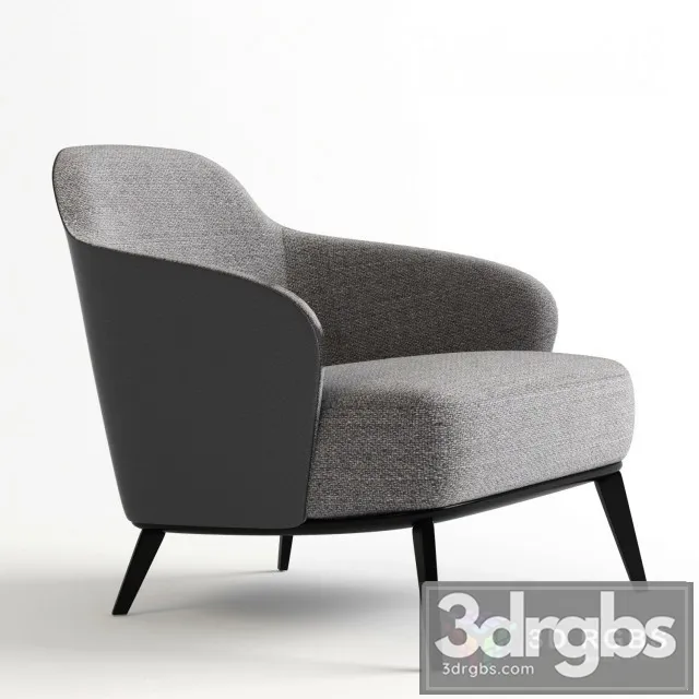 Minotti Leslie Armchair 02 3D Model Free
