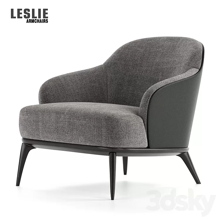 Minotti LESLIE ARMCHAIR 3D Model Free