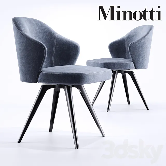Minotti Leslie Girevole Base 3DModel