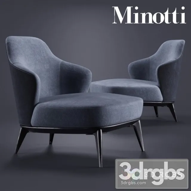 Minotti Leslie Senza 3D Model Free