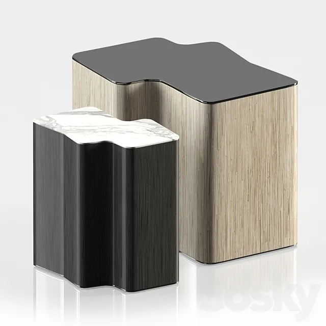 Minotti LOU coffee table 3D Model