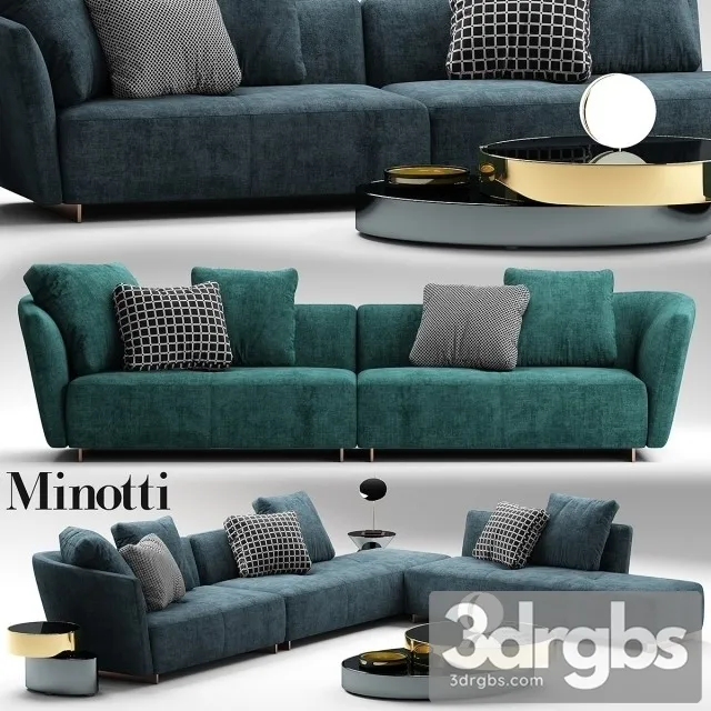 Minotti Louge Qqwww 3D Model Free