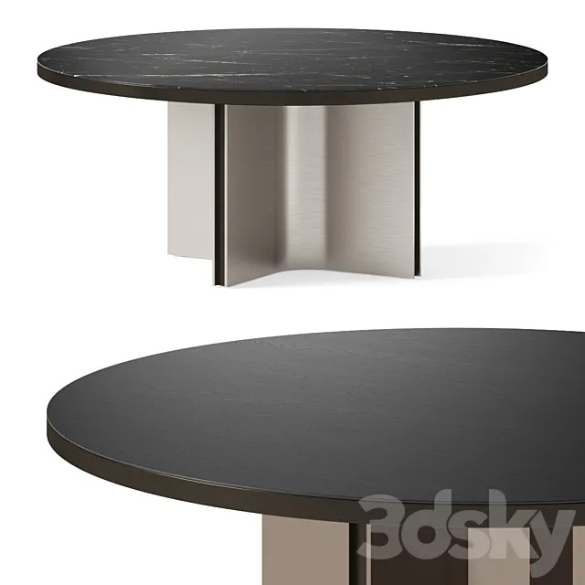 Minotti Marvin Round Dining Table 3D Model