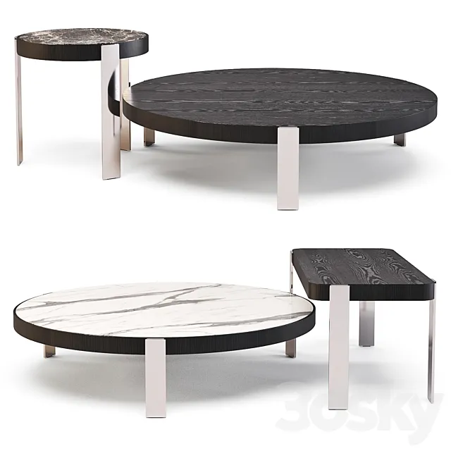 Minotti: Mattia - Coffee Tables Set 03 Free Download