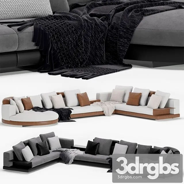 Minotti modular connery sofa