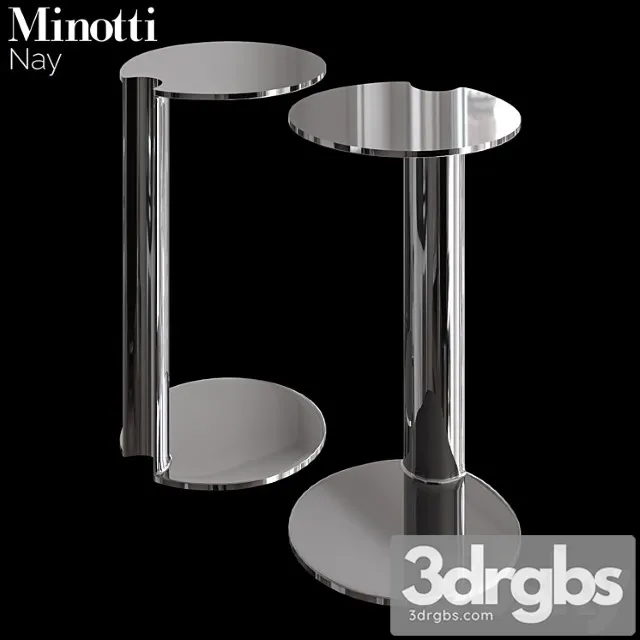 Minotti nay coffee table 2 3D Model Free