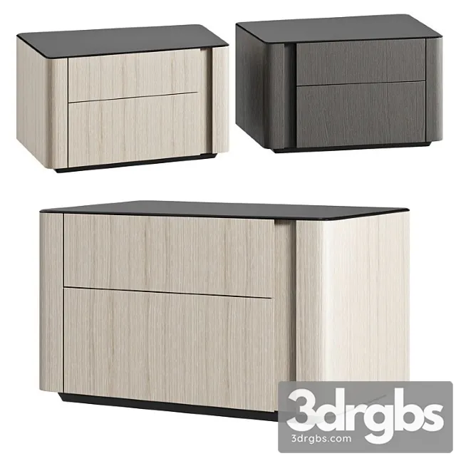 Minotti Nightstand Lou 3D Model Free