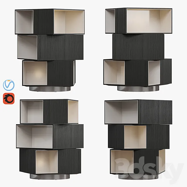 MINOTTI PAGE BOOKCASE 3DModel
