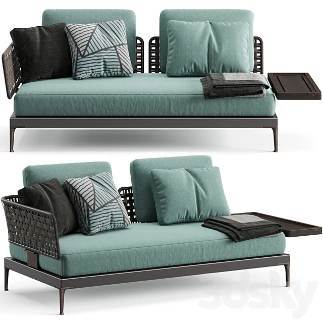 Minotti Patio Sofa with Top 3DModel