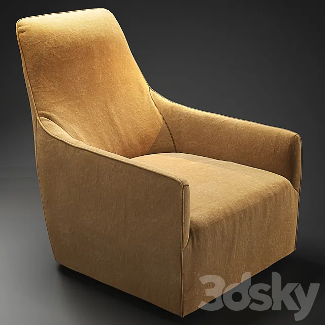 Minotti Portofino Bergere 3D Model