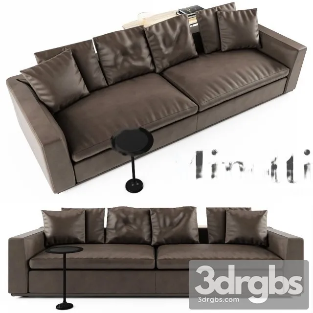 Minotti Powell Sofa 01 3D Model Free