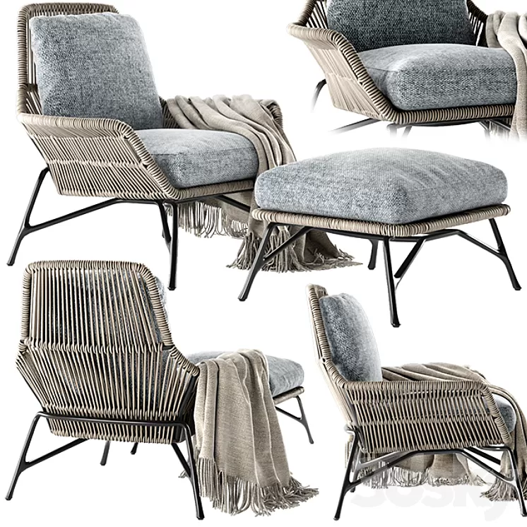 "Minotti Prince ""Cord"" Indoor" 3D Model