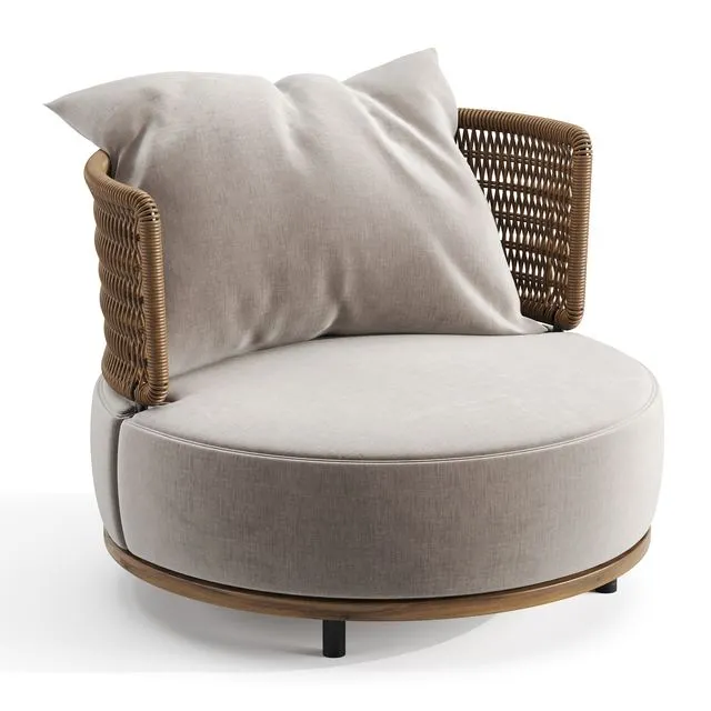 Minotti quadrado armchair 3D Model