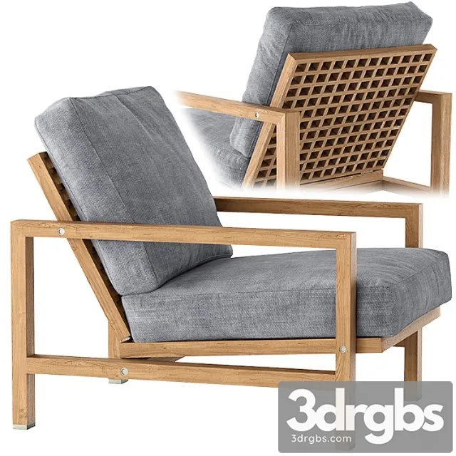 Minotti quadrado armchair 3D Model Free