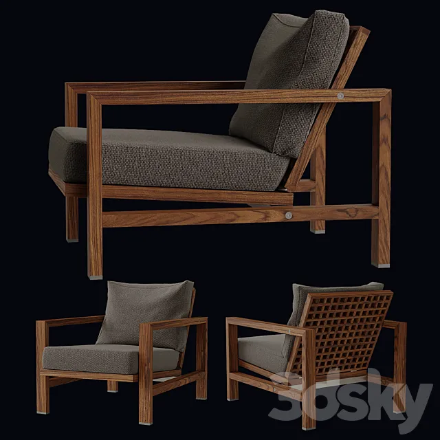 Minotti quadrado armchair 3DModel
