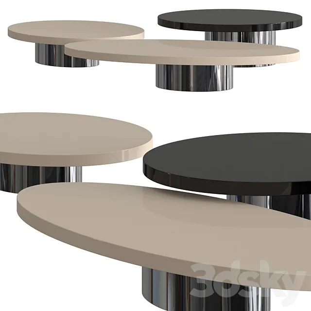 Minotti Raymond Coffee Tables 3DModel
