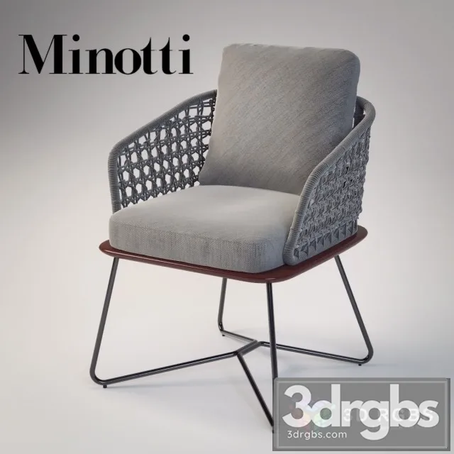 Minotti Rivera Little 3D Model Free