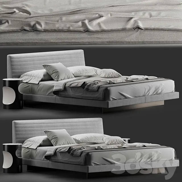 Minotti roger bed 3DModel