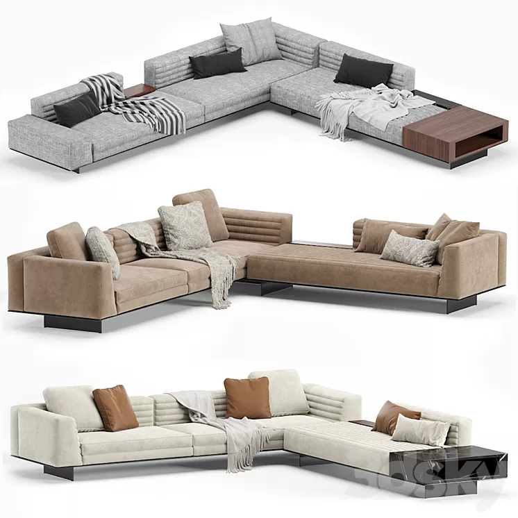 Minotti roger modular sofa