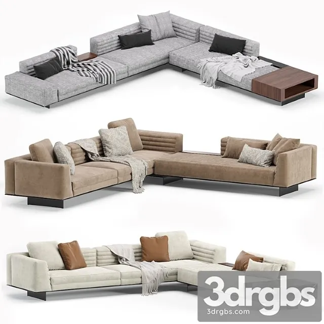 Minotti roger modular sofa