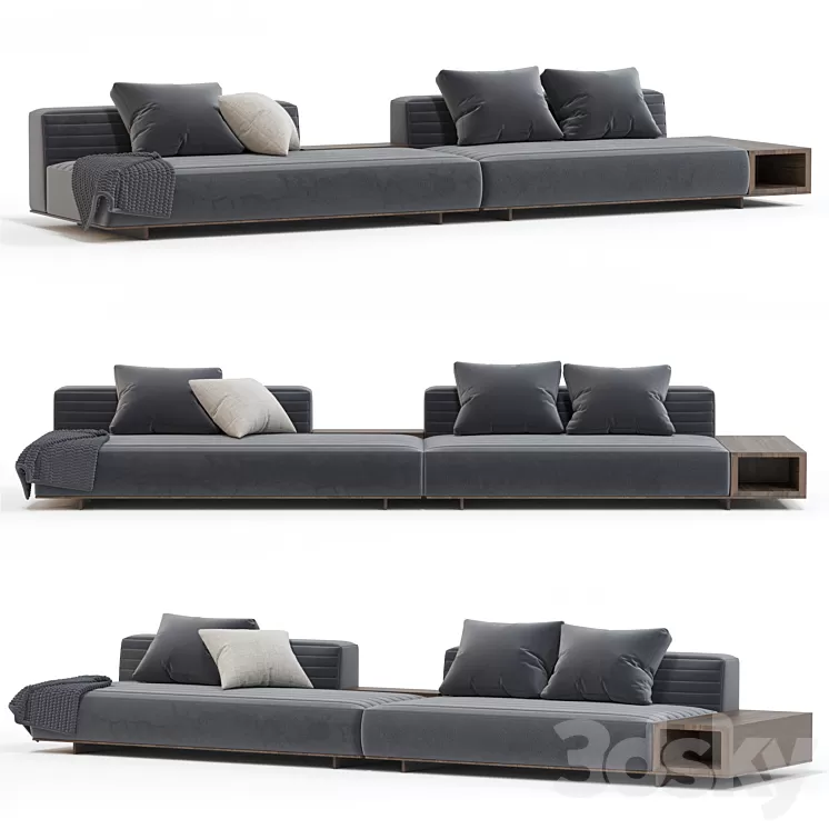 Minotti roger sofa 3D Model