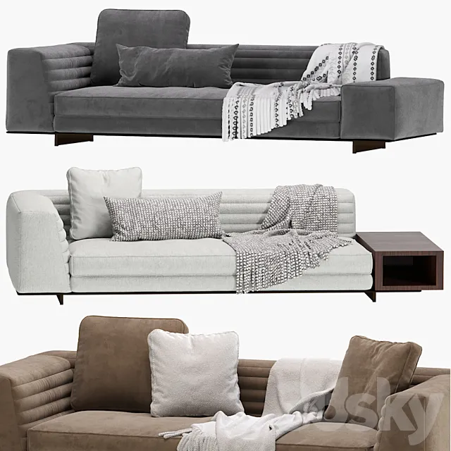 Minotti Roger Sofa 3D Model
