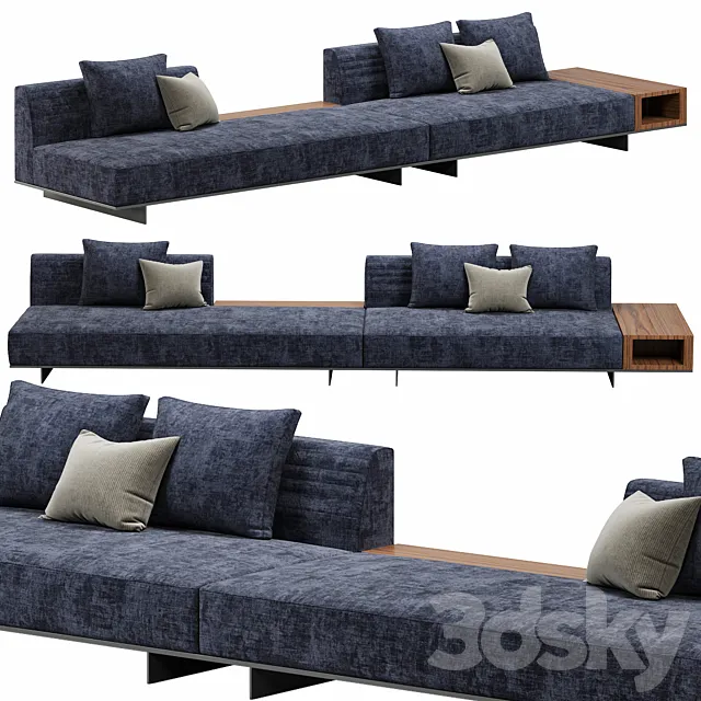 Minotti roger sofa 3D Model